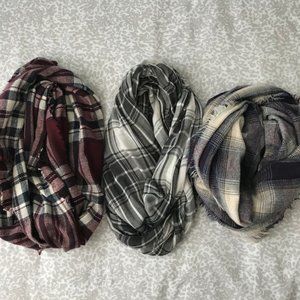 Plaid Infinity Scarves